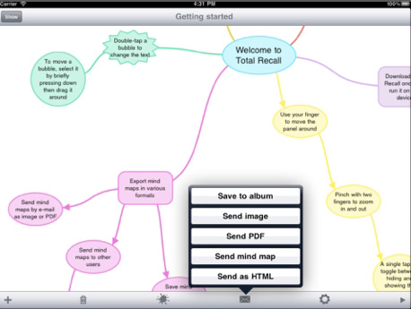 App – Total Recall­ Mind Map